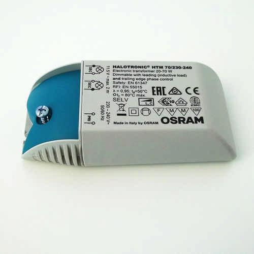 Elektronischer Trafo 12 Volt für Halogen 20-70 Watt HTM Maus - Osram