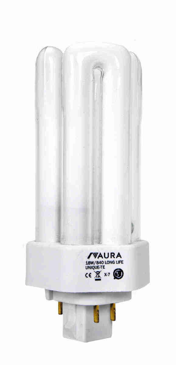 Aura Long Life Kompaktleuchtstofflampe UNIQUE-T/E 18 Watt 830